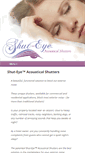 Mobile Screenshot of acousticalshutters.com